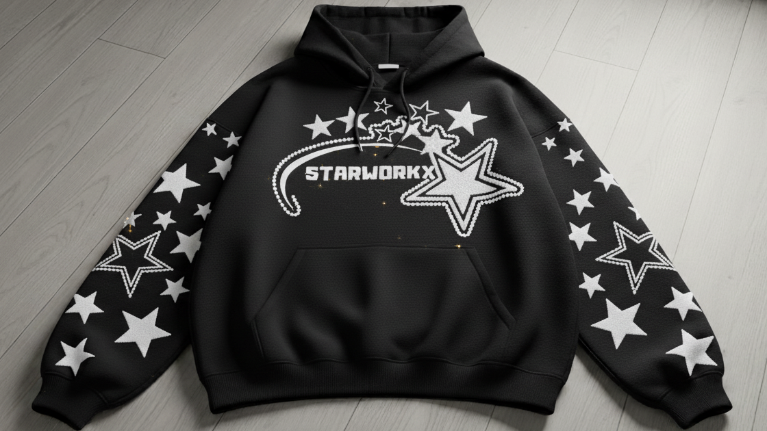 STARWORX Galaxy Rhinestone Hoodie